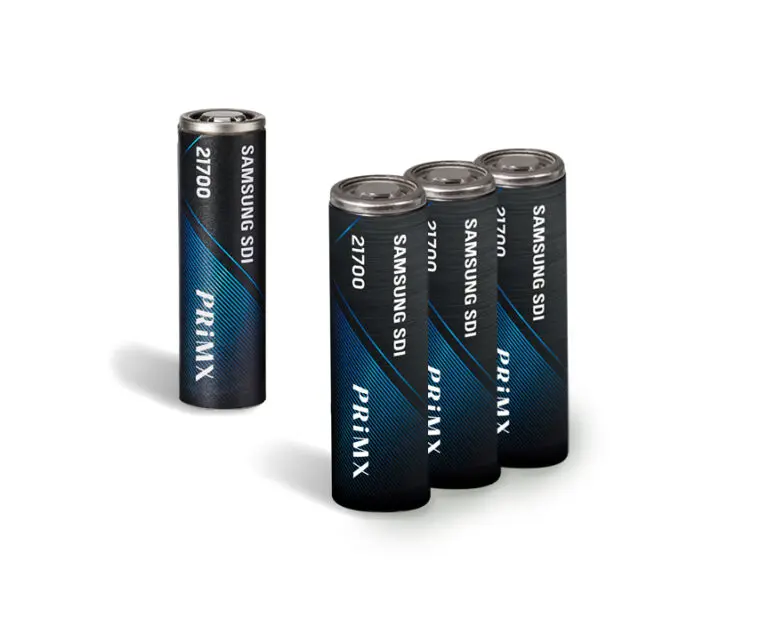 21700 Samsung SDI cylindrical battery installed in Lucid Air Grand Touring