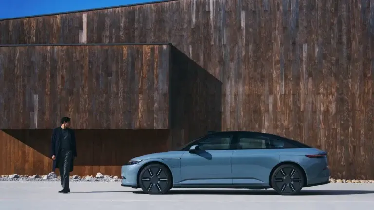 Sony Afeela 1 electric car exterior view in pre-production