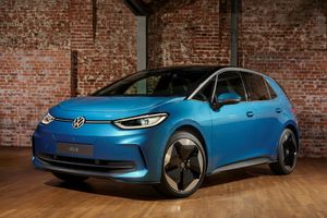 Shot of the Volkswagen ID.3 against a neutral background