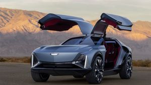 Cadillac Elevated Velocity concept, an electric SUV coupe with a spectacular, futuristic design