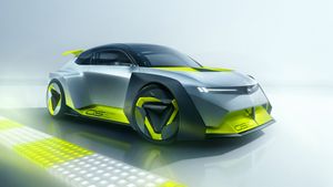 Opel Corsa GSE Vision Gran Turismo 2025, vue extérieure du concept-car électrique sportif