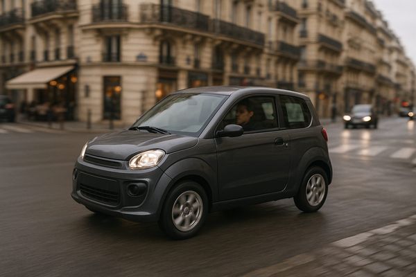 voiture sans permis électrique noire