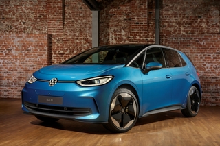 Plan de la Volkswagen ID.3 sur fond neutre