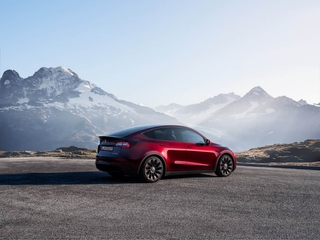 Tesla Model Y - electric cars in the mountains